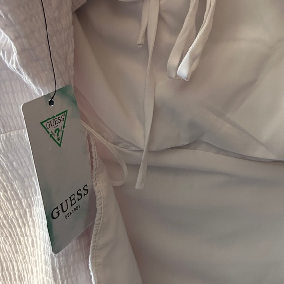 Guess Off-Shoulder White Mini Dress - Picture 7 of 7